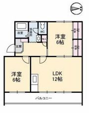 茜屋マンションの間取り画像