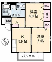 レイクサイド玉湯 A棟の間取り画像