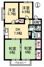 ベルメゾンの間取り画像