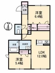 シャーメゾン山北町の間取り画像