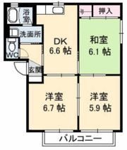 シャーメゾンS A棟の間取り画像