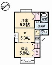 シャーメゾンナカシマの間取り画像
