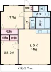 東雲マンションの間取り画像