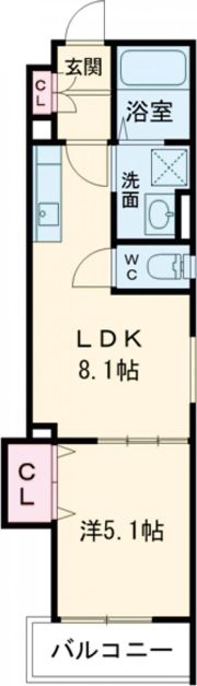 クリエオーレ東山町の間取り画像