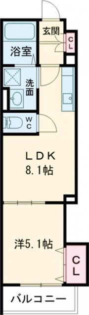 クリエオーレ東山町の間取り画像