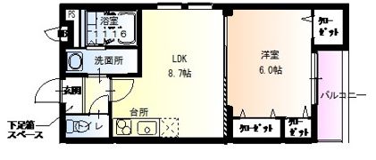 フジパレス城北Ⅱ番館の間取り画像