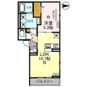 D-room平野Ⅳの間取り画像