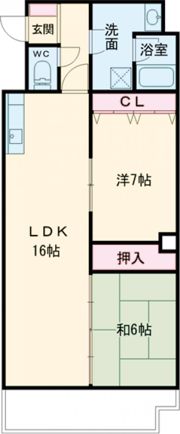 ルネス住吉の間取り画像