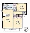 グラスガーデン B棟の間取り画像