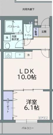 フィールドコート フォリアの間取り画像