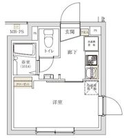 スペリオール新宿の間取り画像