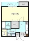 スタジオーネの間取り画像