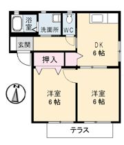 メイプルガーデン B棟の間取り画像