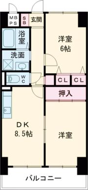 ボヌールヴィラ中百舌鳥の間取り画像