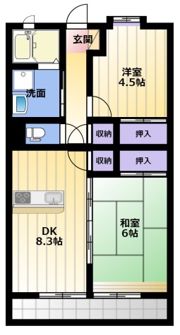 ヒルズ小名川wingBの間取り画像