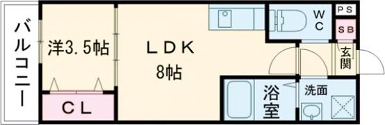 ジーメゾンエトワール東加古川の間取り画像