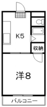 コーポ本永2の間取り画像