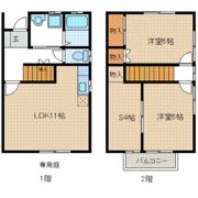 メゾネット上古賀の間取り画像