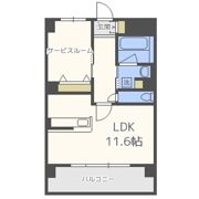 ブル フォルトゥーナ扇町の間取り画像