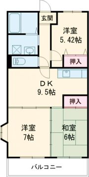 アンシュレール大井の間取り画像