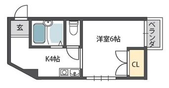 シャトレ小阪の間取り画像