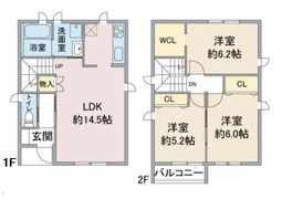 クーボ牛立の間取り画像