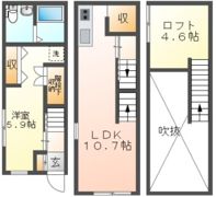 s.abox西条駅前 B棟の間取り画像