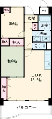 パークシャトー平野白鷺の間取り画像