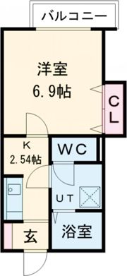 YTSハイツ若松町PART1の間取り画像