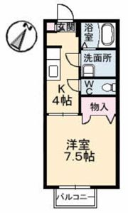 ジェネス長束の間取り画像