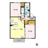 ヴィラ ラモール Bの間取り画像