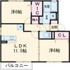 メゾン・ド・フルール C棟の間取り画像