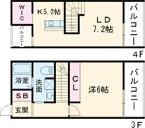 REGINA南大分駅前の間取り画像