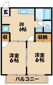 ハイツ壱番館の間取り画像