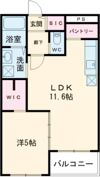 ラスヴェール西条の間取り画像