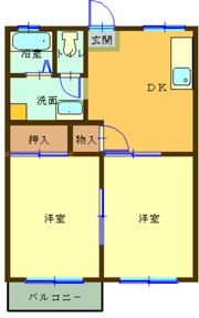 ピースフル西条台の間取り画像