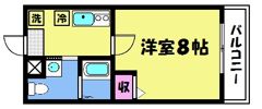 フラッティ丸太町御前の間取り画像