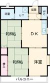 ハイツ池の表の間取り画像