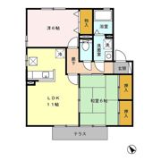 サンフローラ一ツ葉 A棟の間取り画像