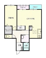 たんぽぽコーポ福岡の間取り画像