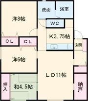 ポプリ真々地IIの間取り画像
