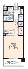 OA FLAT西延末の間取り画像