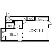 BellTree南9条の間取り画像