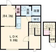 ラピスIの間取り画像