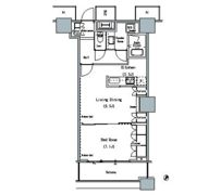 THE TOKYO TOWERS MIDTOWERの間取り画像