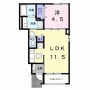カーサ ソーレの間取り画像