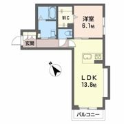 エアフォルク河原の間取り画像