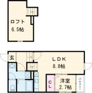 メゾンソレイユ鳥栖の間取り画像