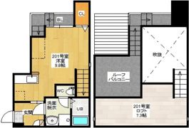 Maisonetic 平和記念公園の間取り画像