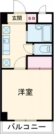 スカイコート大分の間取り画像